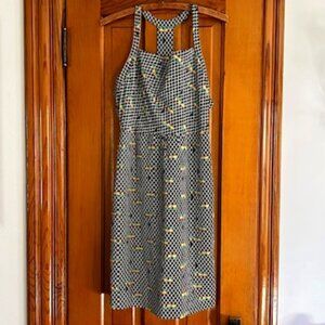 A Rose Has No Teeth Anthropologie Racer Back Sheath Silk  Dress  Woman's Size S